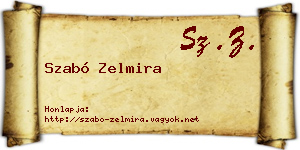 Szabó Zelmira névjegykártya